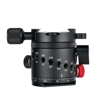 

DH-55 Indexing Rotator HDR Panorama Panoramic Ball Head for Camera Tripod Aluminum Alloy 1/4 inch Quick Release Plate