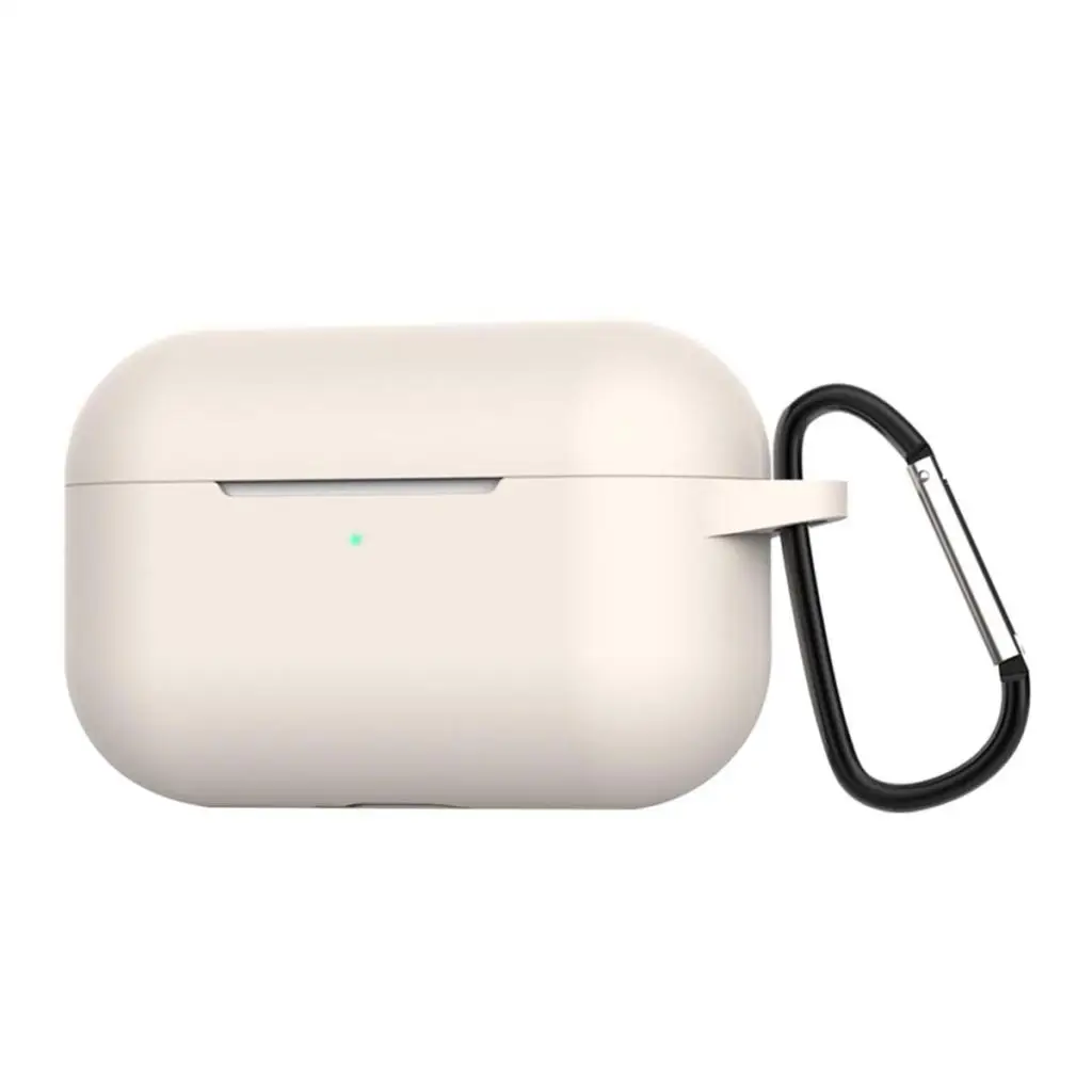 Силиконовый ТПУ Bluetooth беспроводной Чехол для наушников для Airpods Pro защитный чехол Аксессуары для Apple Airpods зарядная коробка - Цвет: Beige