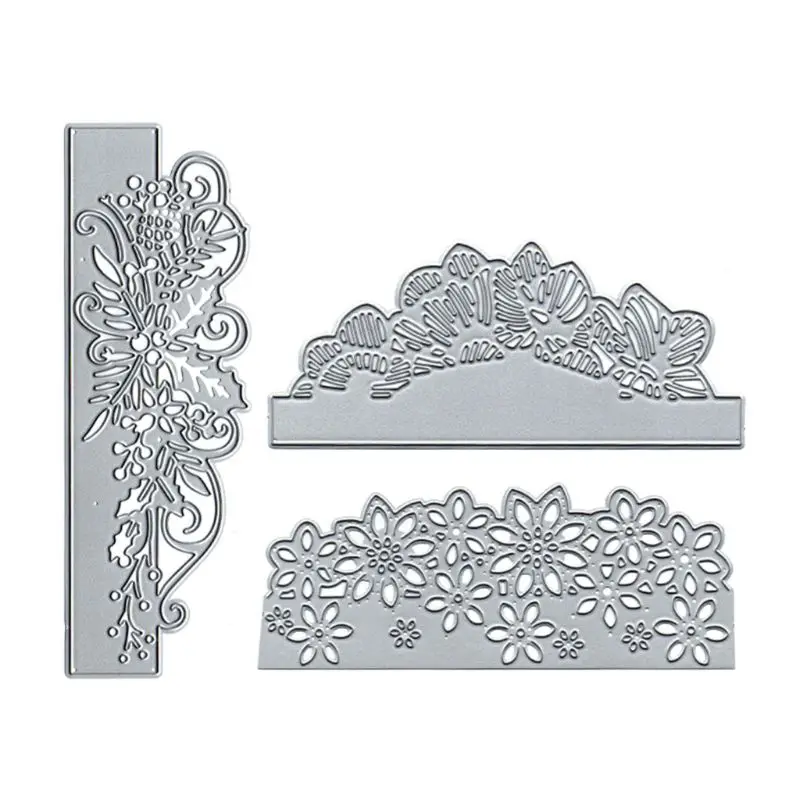  DIY Cutting Dies Wedding Invitation Flowers butterflies Border Embossing Stencil Template for Scrap - 4000052809659