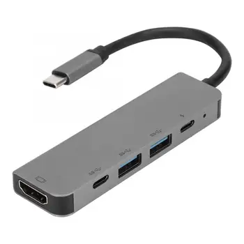 

5-in-1 HDMI USB3.0 PD Fast Charge Type-C Docking Station Hub for MacBook / IPad pro Docking Station