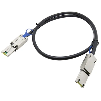

1m Server Cable Wire Connect 6gbps Band Durable Convert Replacement Data Security Zinc Alloy MINI SAS26P SFF-8088 External