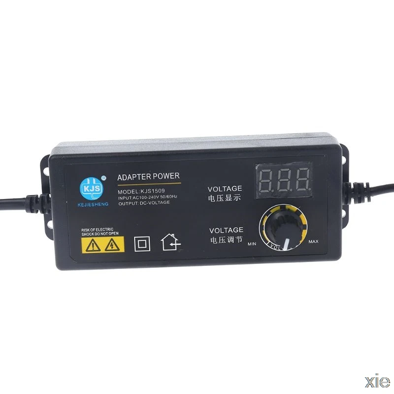 Регулируемый адаптер питания с экраном дисплея AC100V-240V DC3.8V-37V штепсельной вилкой европейского стандарта