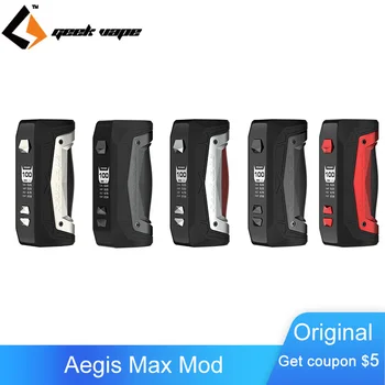 

Original GeekVape Aegis Max Mod 100W Box mod Powered By 21700/18650 Battery AS 2.0 Chipset VS Aegis Solo Vaporizer