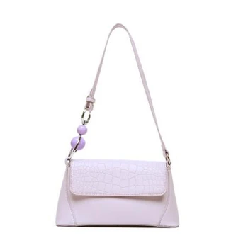 

Textured Small Bag Female Bag Fashion Casual Shoulder Messenger Bag Stone Pattern Arm Under Bag