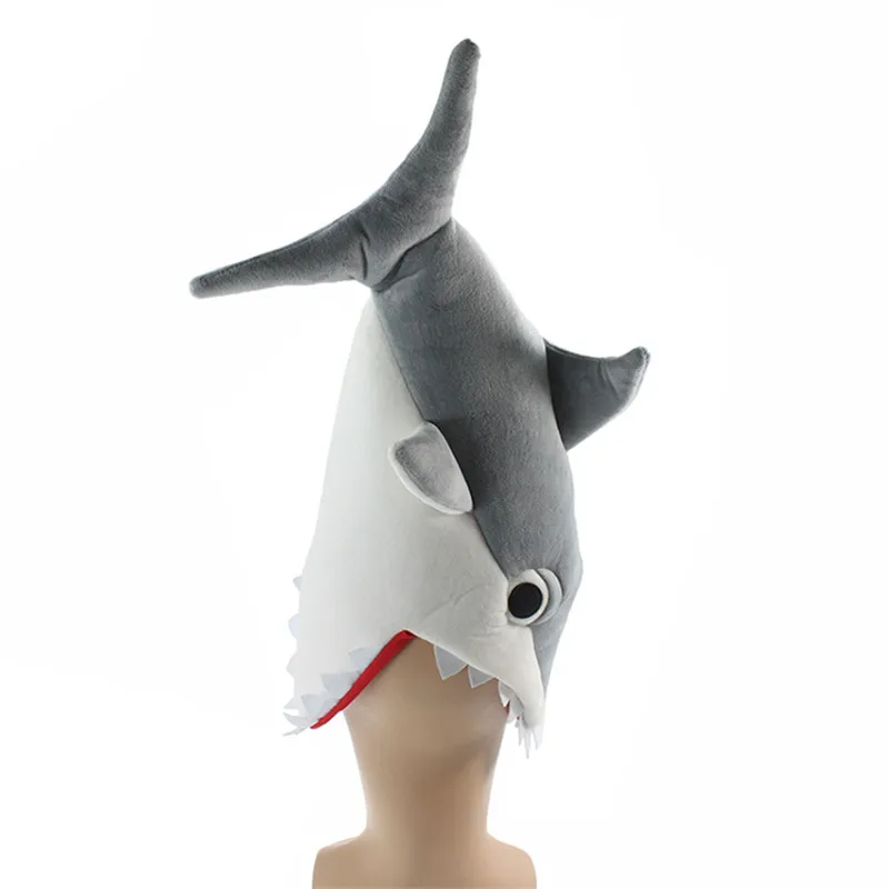Halloween-funny-originality-Aquarium-shark-piranha-fish-hat-plush-toy-Stuffed-Plush-Cap-Cosplay-Hat-for (5)