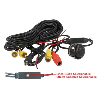 

CARALL KR0162 reverse camera rear front adjustable 360 degree guide line and mirror effect optional