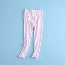 Осенние леггинсы для девочек, новые стильные хипстерские детские леггинсы из чистого хлопка, штаны, 61021