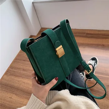 

Frosted bag shoulder female 2020 new wave wild messenger bag shoulder bag large capacity fashion small square bag