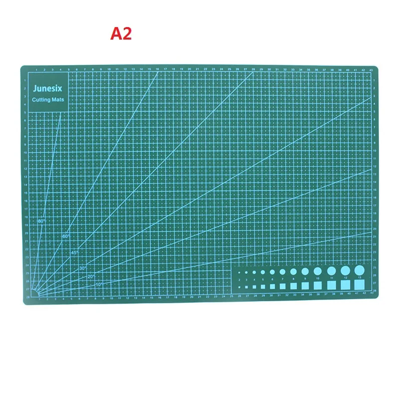 A2 green Самовосстановления коврик для резки 1" x 24" 3 мм двухсторонняя зажигалка с Non-Slip к сетке поворотными доска для художественного ремесла шить Стёганое одеяло блокнот ручной работы из пвх; Прямая поставка - Цвет: A2 green