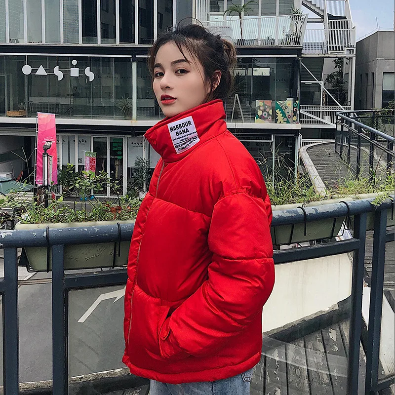 

Main Push by Nalini 2019 Autumn And Winter Korean-style Stand Collar down Cotton down Coat Women's Short-Style Short-height Stud