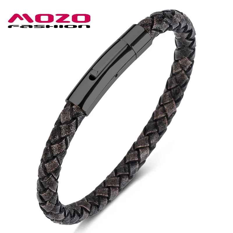 SH602-Z Mozo Fashion Горячая Распродажа Для мужчин браслеты с подвесками Браслеты; красные; мужские туфли из натуральной кожи веревка Смешанная плетеный браслет Простые Женские ботинки в стиле панк; женские классические ювелирные изделия 602 - Окраска металла: SH602-Z