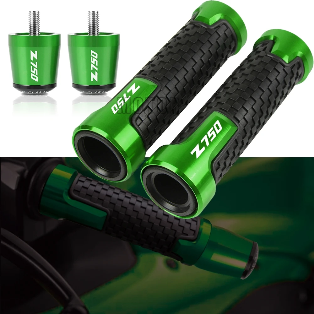 

Z750 LOGO Motorcycle Accessories Handlebar Grips Handle Bar Ends Anti Vibration For KAWASAKI NINJA400 Z400 Z750 Z800 Z900 Z1000