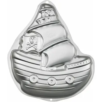 

The Pirate Ship Shape Cake Mold For Anniversary Birthday Christmas New Year Party Aluminum Cake Baking Pan
