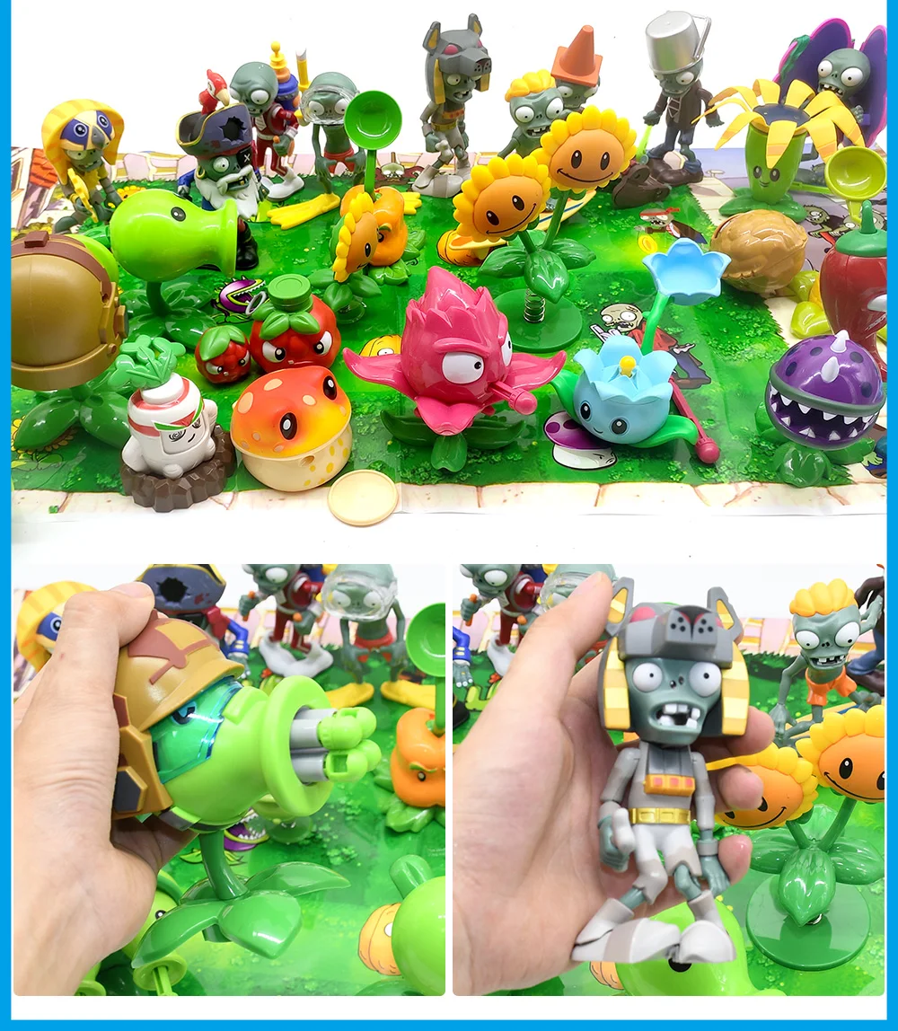 1 шт. Новые Растения против Зомби Peashooter gatling pea shooter ПВХ экшн фигурка модель игрушки