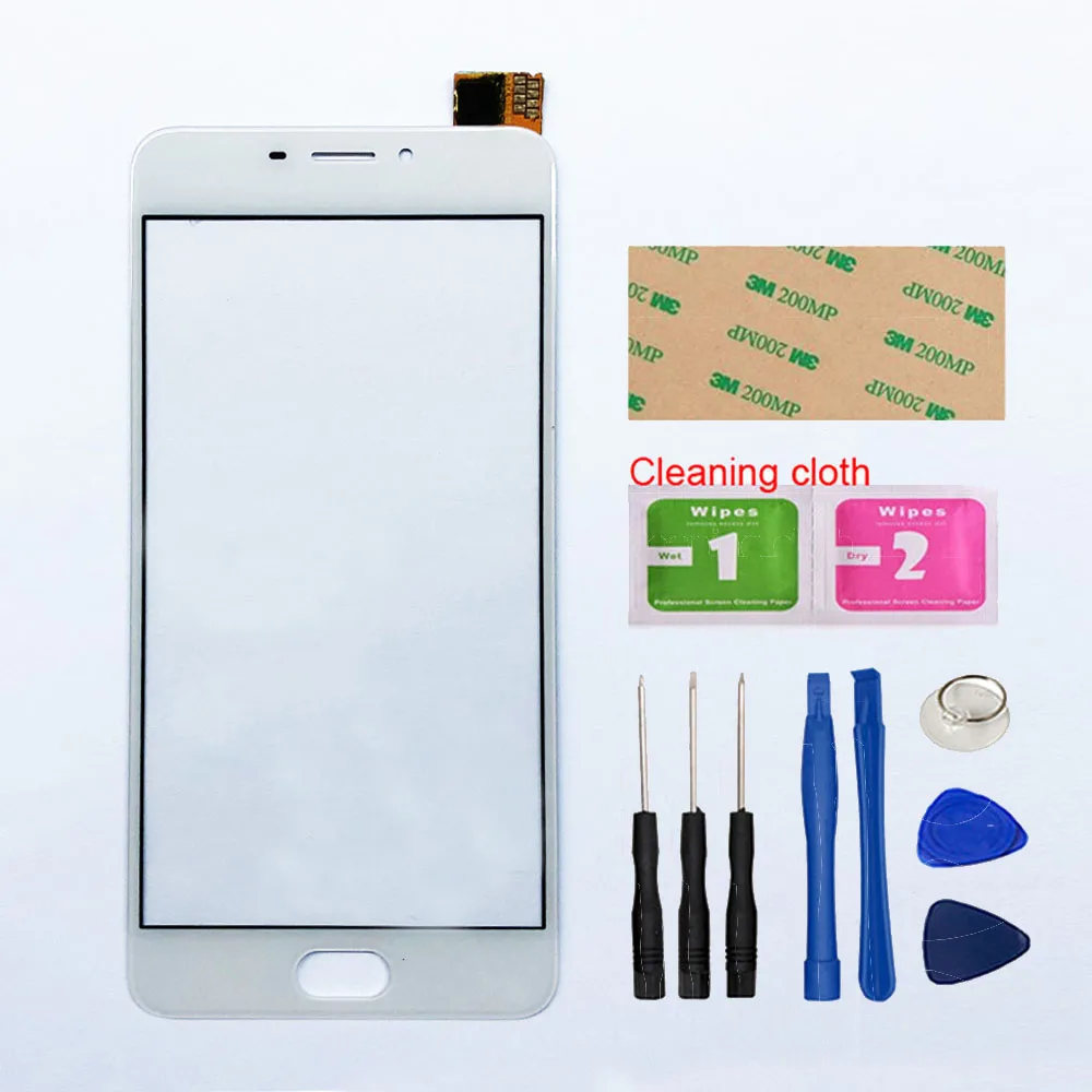 M6 White Tool 5,2 ''сенсорный экран для Meizu M6 MZ-MEIZU M6 сенсорный экран дигитайзер сенсор стеклянная панель Замена - Цвет: M6 White Tool