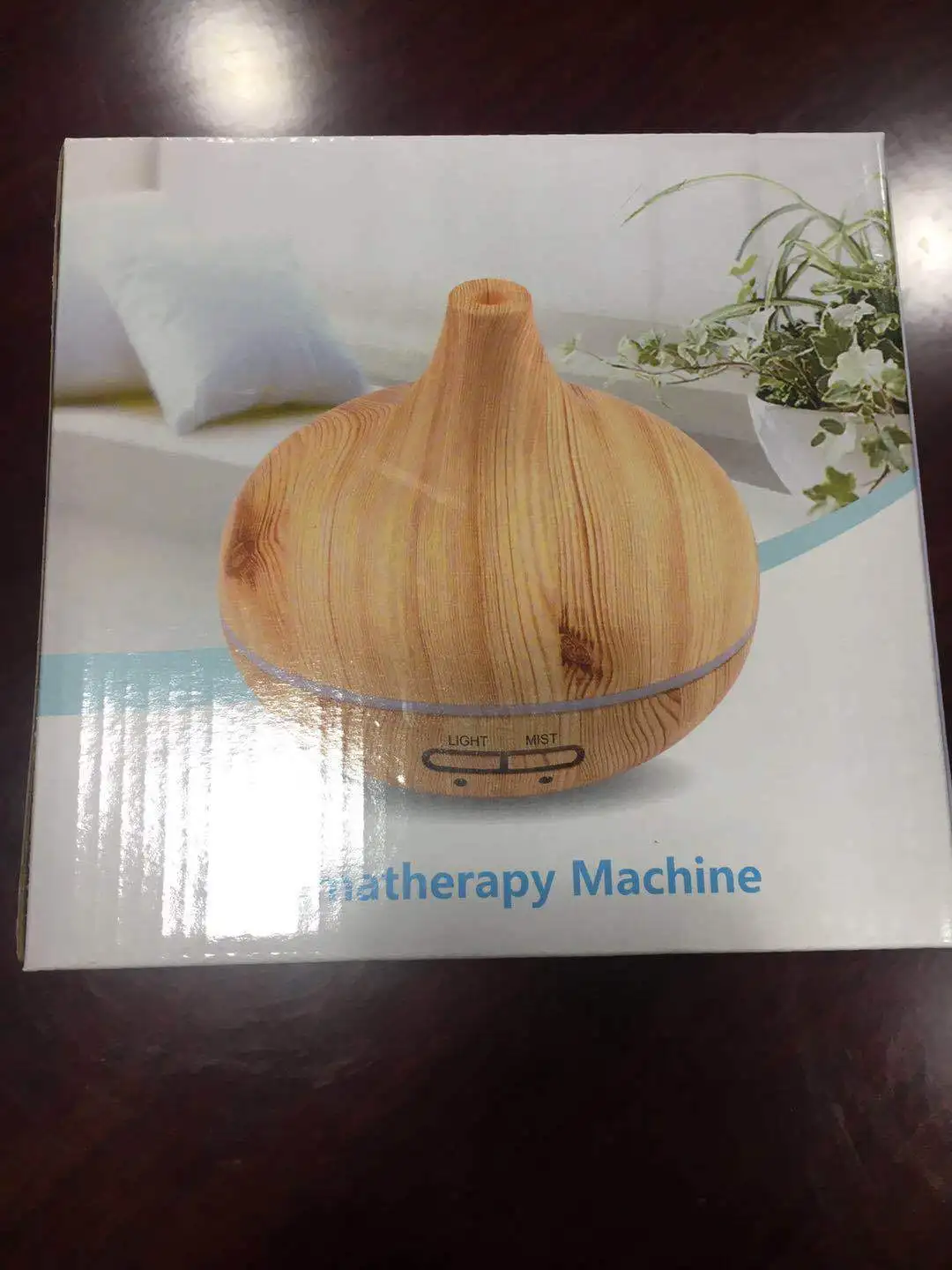 Mini Essential Oil Expansion Incense 235 Ml Wood Grain Incense Atomizing Humidifier USB Aroma Diffuser 400 Ml Colorful Light Mut