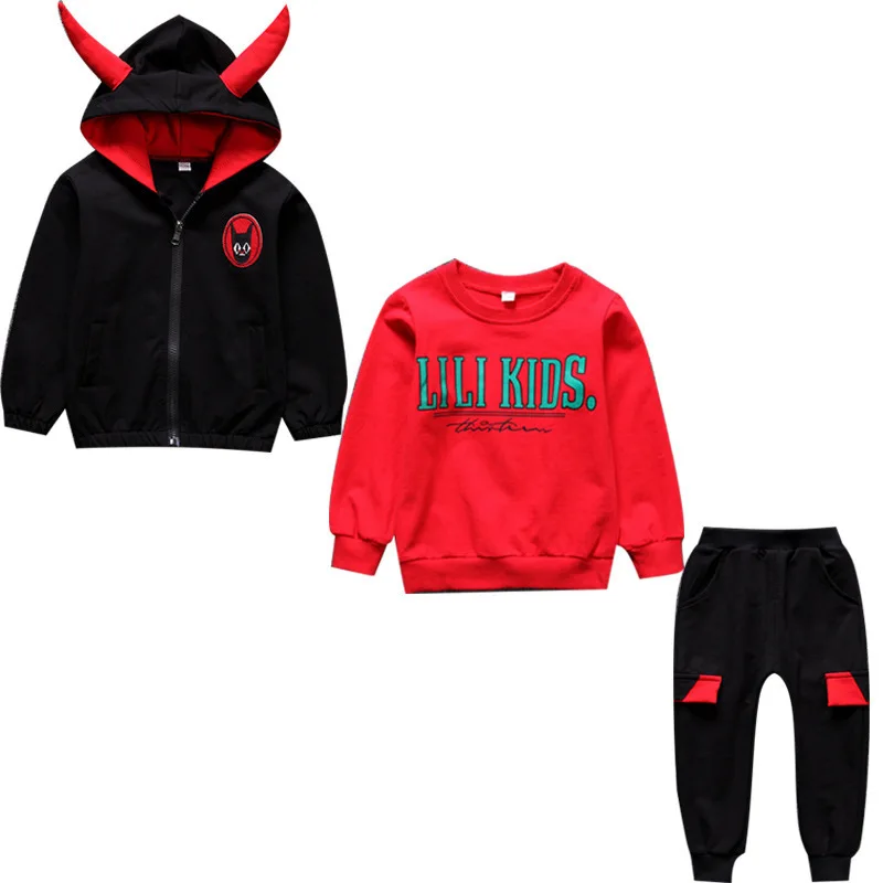 

Spring Autumn Baby Clothes Suit Children Boy Girls Letter Hooded T Shirt Pants 3Pcs/sets Toddler Casual Clothing Kids Tracksuits