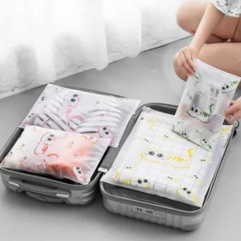 

Travel Accessories 1pc Cute Cat Design Transparent Storage Bag Waterproof PVC Storage Bag for Clothes Cosmetics Organizer Hot