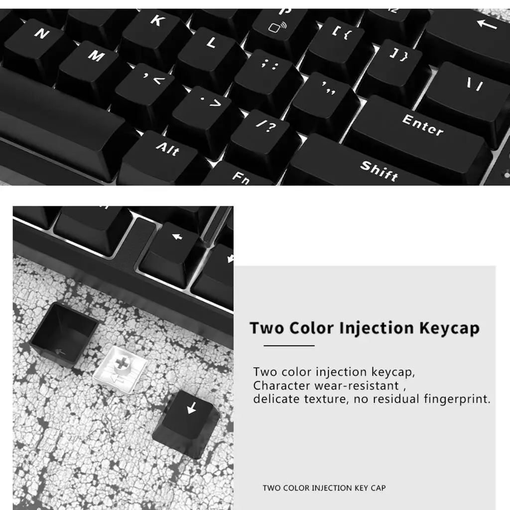 Ajazz K680T Gaming Mechanical Keyboard 68 Keys Wireless Bluetooth / Type-C Wired Gaming Keyboard Blue Black Red Brown Switch