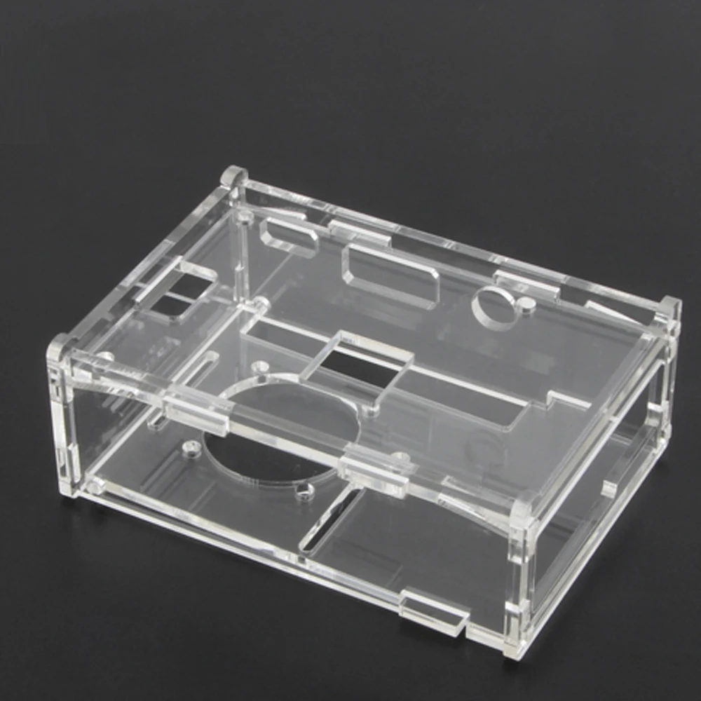 Clear Acrylic Case Accessories Parts Aluminum 0.2A Protective DC 5V Kits+ Cooling Fan+ 3x Heatsink
