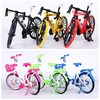 

1: 8 Toy Bicycle Children's Multiple Styles Inertia Alloy Pull Back Simulation Mini Bicycle Model Decoration Boy Birthday Gifts