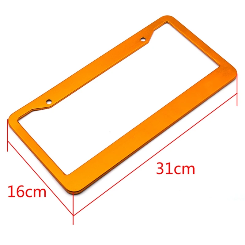 Автомобильный держатель номерного знака, кронштейн, правила США, автоматическая модификация, крышка номерного знака из алюминиевого сплава, рамка номерного знака