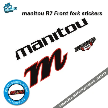 

READU Bicycle Sticker Applicable 26 inch mountain bike front fork sticker manitou R7 Manitou front fork decal Original size