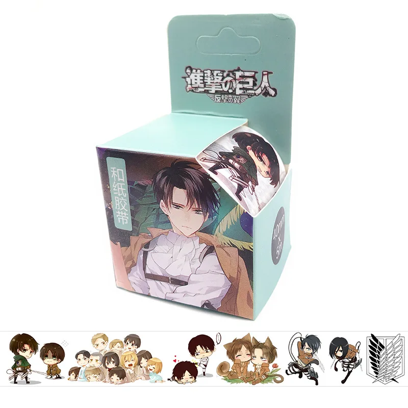 Shingeki no Kyojin наклейка s Классическая мода наклейка s для книги автомобиля чемодан крутой ноутбук аниме скейтборд наклейка