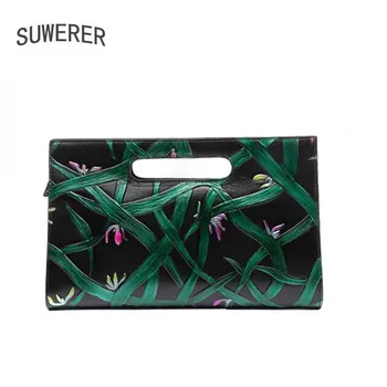 

Green Genuine Leather Women Bag Fashion cowhide leather shoulder bag women luxury handbags women bags designer Women Clutch bag