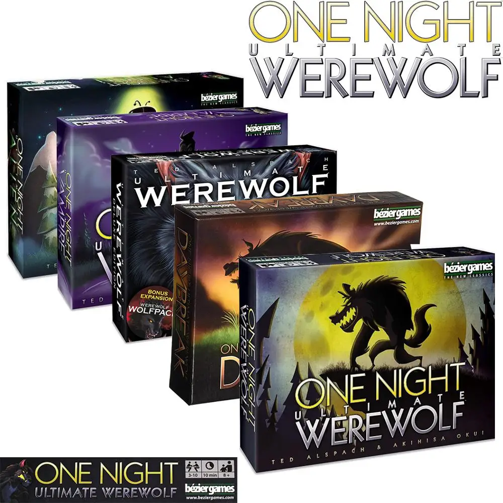 

Bezier Games One Night Ultimate Werewolf Daybreak Deluxe EditionVampireAlien Board Game Cards Party Entertainment Education
