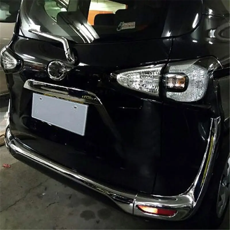 

WELKINRY car auto cover For Toyota SIENTA XP170 2015 2016 2017 2018 2019 2020 ABS chrome rear tail fog lamp light trim