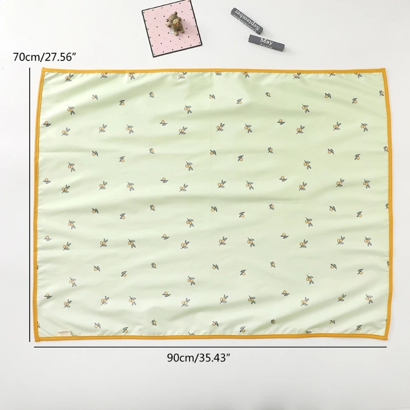 1pc Waterproof Baby Diaper Changing Pad Soft Washable Newborn Urine Pad Changing Liners for Crib Cradles Reusable Diaper
