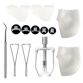 

1 Set Professional Pedicure Tool Kit Toenail Straightening Clip Toenail Corrector Heel Protectors Ingrown Toenail Recover