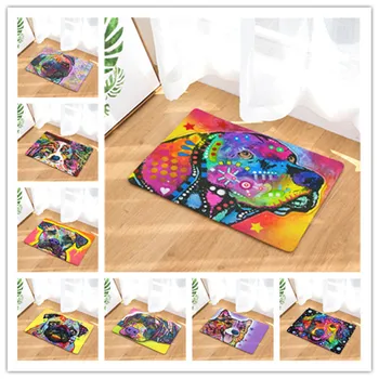 

Art Style Animal Patterns Printing Doormat Home Decoration Non-slip Floor Mat Door Mat For Living Room/Bathtoom/Hallway/Outdoor
