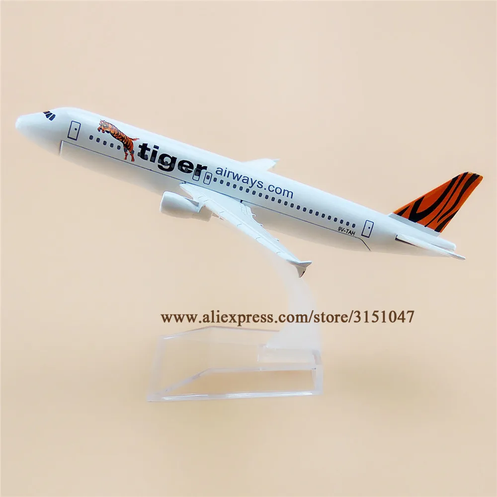 16 см Air Singapore Tiger Airways A320 Airbus 320 Airlines модель самолета сплав металлический самолет