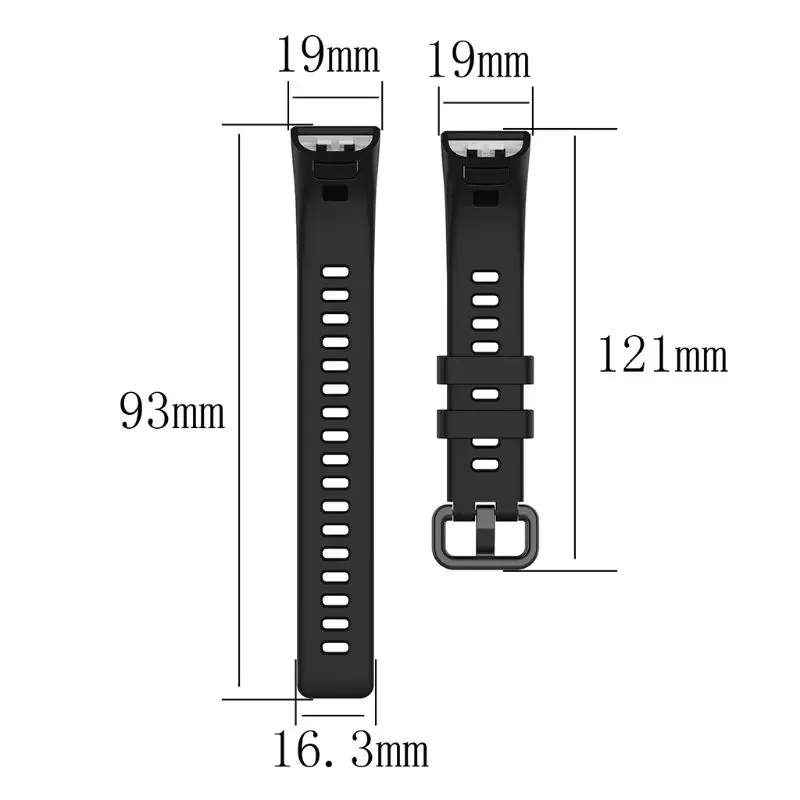 Antislip Silicone Wrist Band Breathable Sport Watch Strap for Hua-wei Band 4 Pro