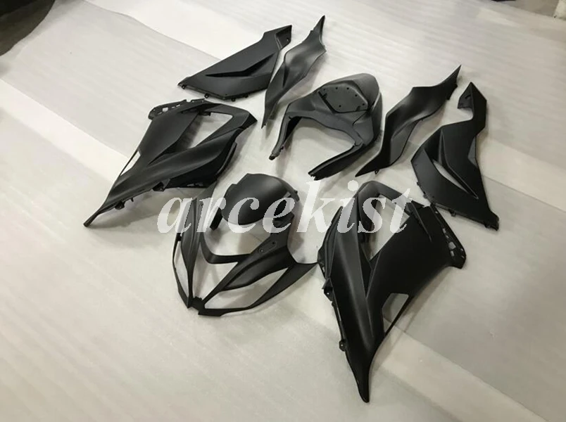4 подарки ABS Обтекатели комплект подходит для kawasaki Ninja ZX6R 636 2013- 13 14 15 16 17 599 6R ZX-6R Кузов Набор все черный матовый