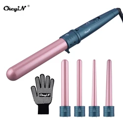 CkeyiN 5 in 1 Professional Hair Curler Ceramic Curling Iron Electric Wand Waver Curls Tong Hair Styling Tool 19mm 25mm 32mm