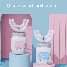 

Smart 360 Degrees Milk Electric Toothbrush Kids Silicon Automatic Ultrasonic Teeth Tooth Brush Cartoon Pattern Children