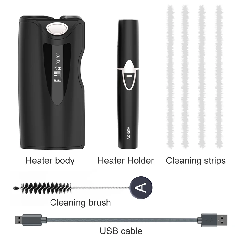 Günstige Wärme Nicht Brennen IQO S und glo Zigarette Sticks Heizung Elektronische Zigaretten Gerät 1600mAh eingebaute Batterie mit OLED display