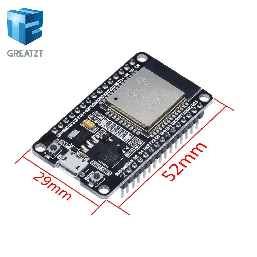 GREATZT ESP32 макетная плата WI-FI+ Bluetooth IoT умный дом ESP-WROOM-32 ESP-32 ESP-32S