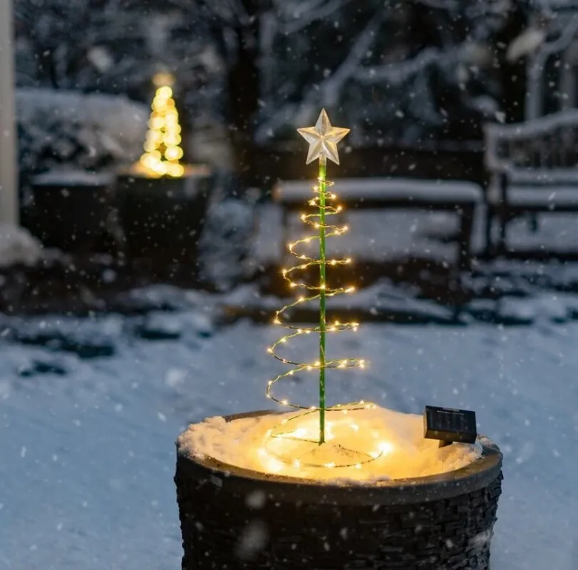 

Solar LED Christmas Tree Lights Decorations Outdoor Garden Fairy String Lights Lamp Xmas Party New Year Gift Courtyard Lights