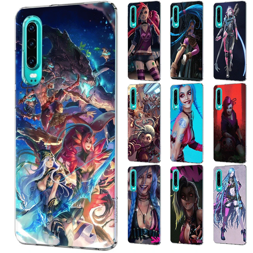 

Mobile Phone Case For Honor 6A 6C 7A 8 8X 8 9 9X 10 View 20 Lite Pro Play Hard Cover Jinx League Of Legends Lol