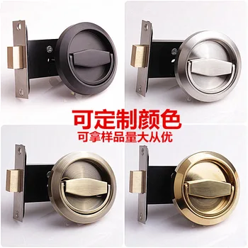 

qi yue 304 Stainless Steel Hidden Door Lock Room Stainless Steel Door Lock Double-Sided dan mian suo Stainless Steel Ring-pull W