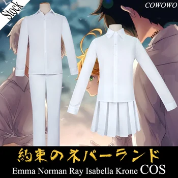 

Anime! The Promised Neverland Emma Norman Ray School Uniform Isabella Krone Maid Dress Cosplay Costume Daydress Free Shipping