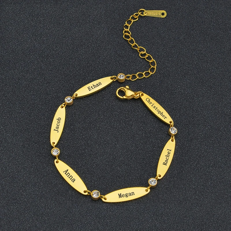 Acheerup-Personalized-Engrave-Names-Bracelets-for-Women-Men-Stainless ...