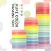 20pcs Washi Tape Set Rainbow Decorative Washi Tape Stationery Colorful 5m 3/5/7.5mm Basic Diary Masking Tape Adhesive Washitape 1