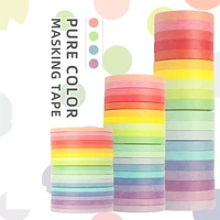 20pcs Washi Tape Set Rainbow Decorative Washi Tape Stationery Colorful 5m 3/5/7.5mm Basic Diary Masking Tape Adhesive Washitape 1