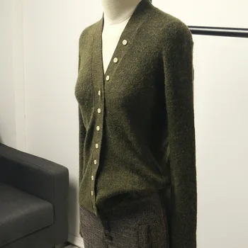 

Women Sweater 2019 Autumn New V-neck Slim Short Sweater