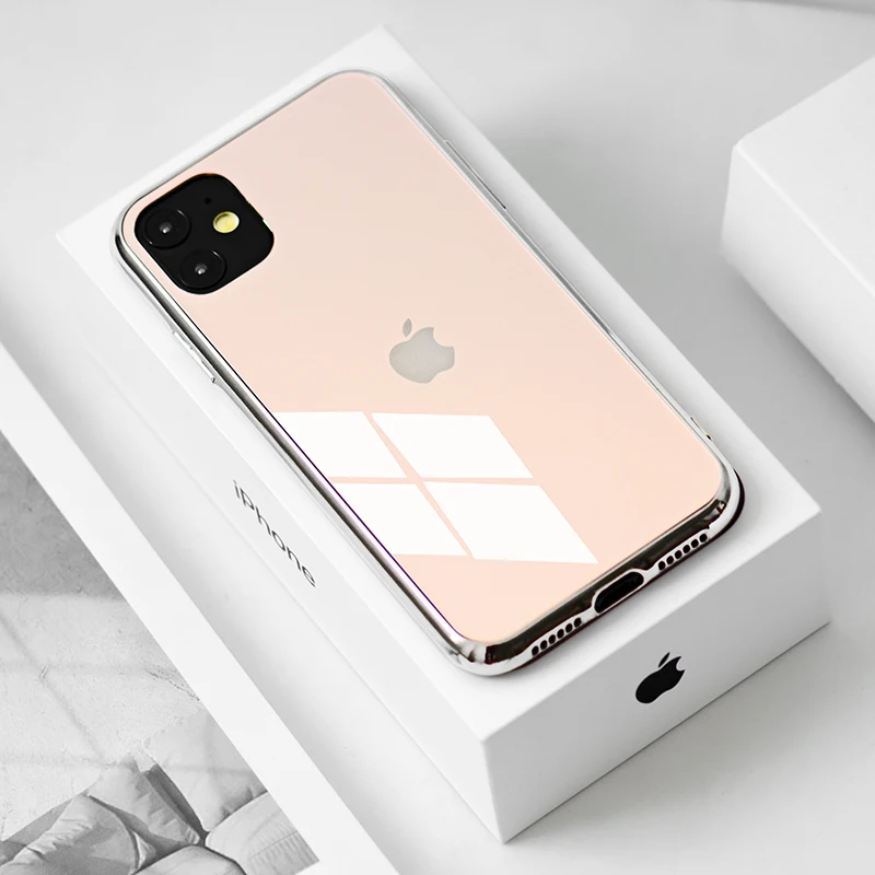 A Роскошный чехол для телефона из закаленного стекла для iPhone 11 Pro Max X XR XS 7 6s 8 Plus 8plus 7plus черный золотой красный белый чехол - Цвет: A